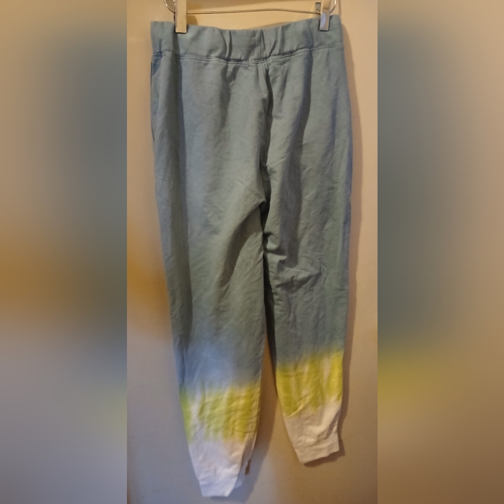 BeachLunchLounge Blue and Green Tie-Dye Joggers - Picture 2 of 2